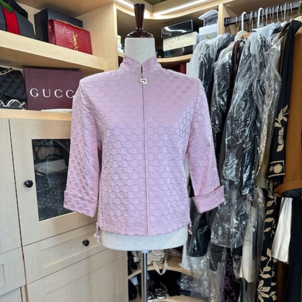 St. John Pink Printed Size P Jacket